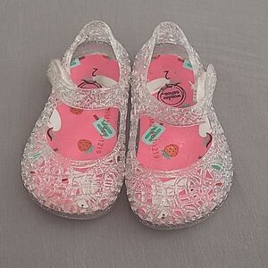 Wonder Nation Silver Sandals Sparkly Design